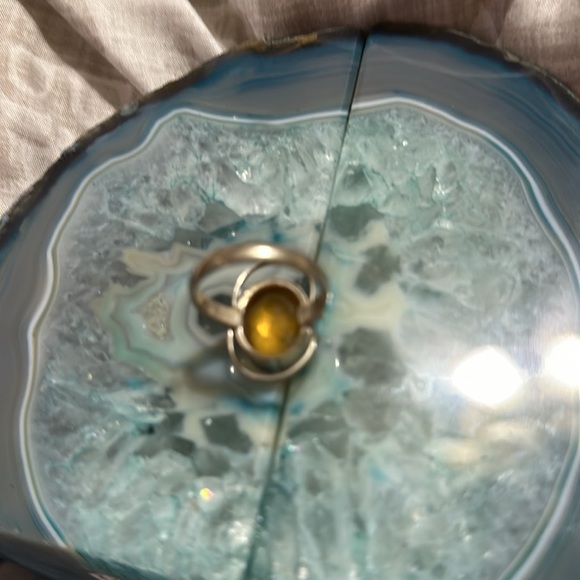 Handmade yellow citrine Sterling silver ring. - Picture 3 of 4